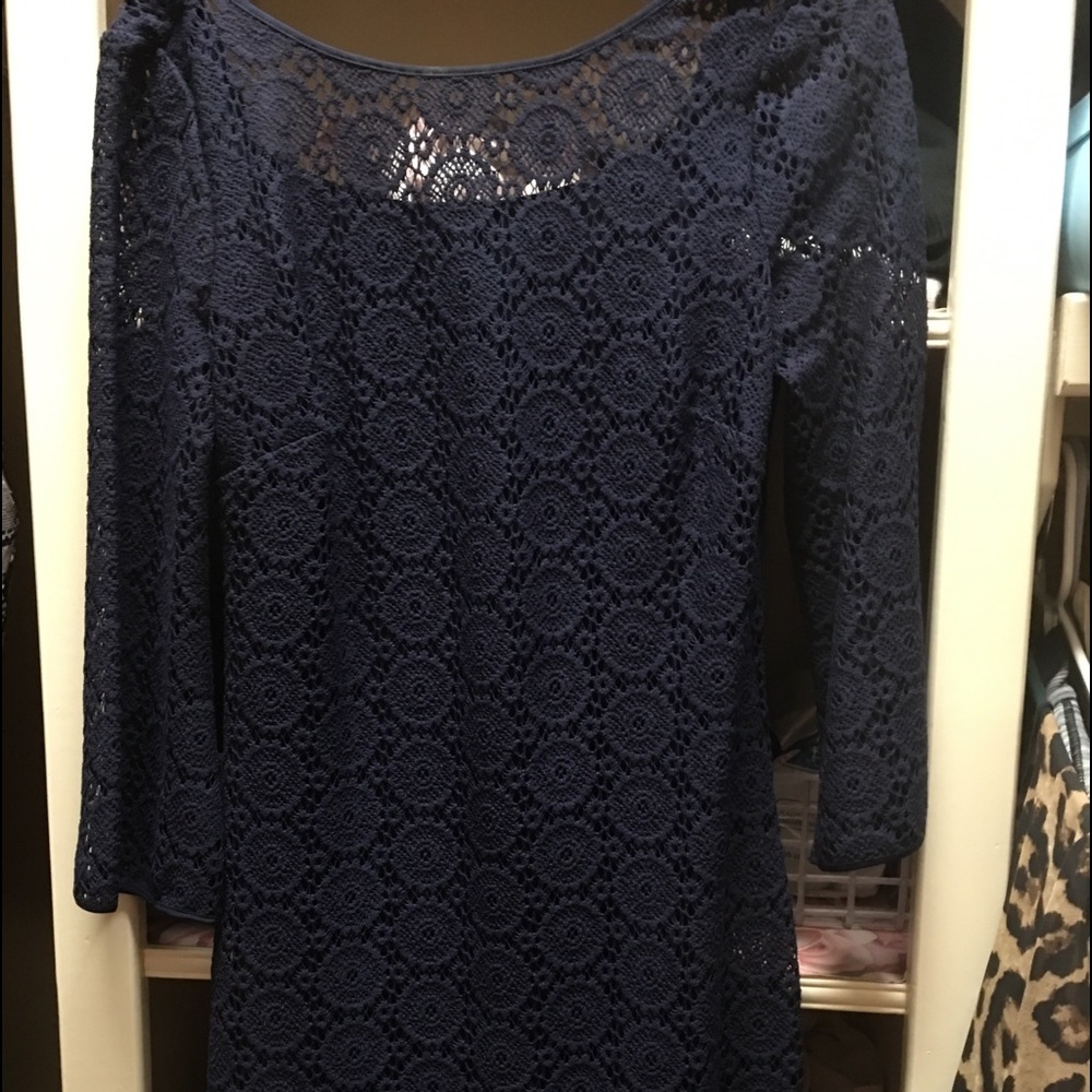 Lily Pulitzer Blue Lace Dress